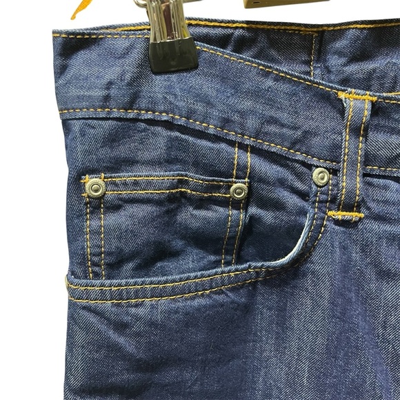 Gustin Indigo Raw Button Fly Straight Leg Selvedge Denim Jeans 32 - Picture 2 of 12